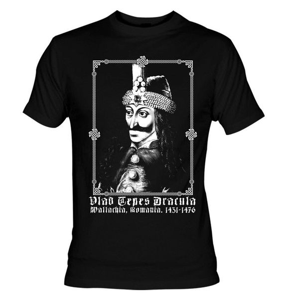 

vlad tepes 1431-1476 t-shirt dracula bathory halloween gothic nu goth vampire mens t shirts short sleeve trend clothing