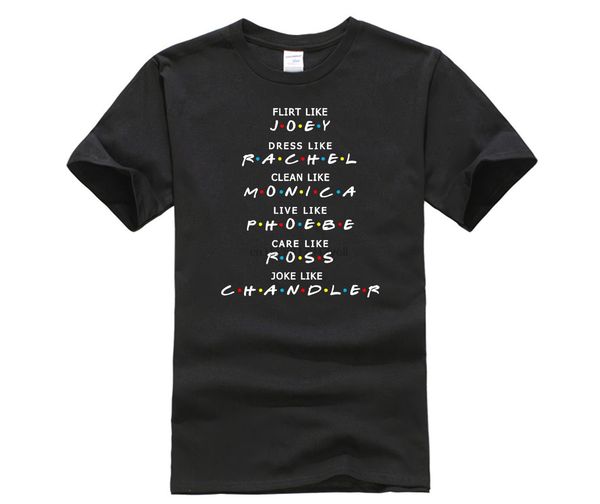 

latest fun t-shirt casual wear eat like joey dress like rachel friends tv show mens short t shirt what tee shirt for mens