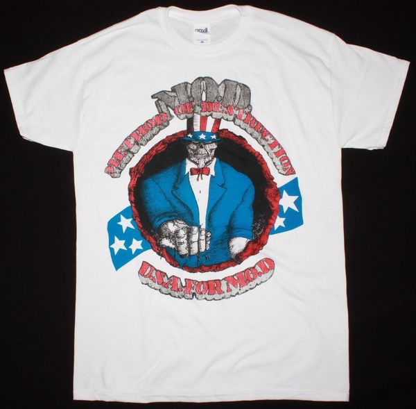 

m.o.d. u.s.a. for m.o.d. crossover thrash anthrax s.o.d. new white t-shirt t shirt 100% cotton tee shirt short sleeve
