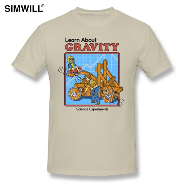 

learn about gravity t-shirts mens print short sleeves soft cotton tee o neck tees oversize clothes gift idea
