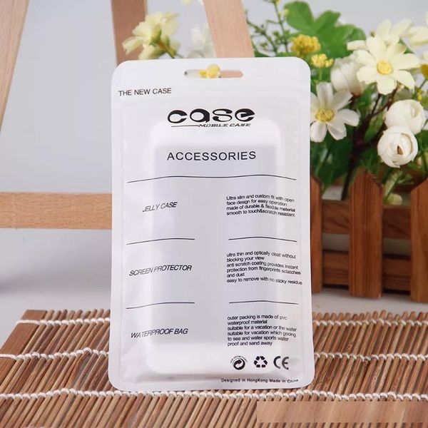 

plastic zipper bag cell phone accessories mobile phone case cover packaging package bag for iphone 8 7 6s 6 plus