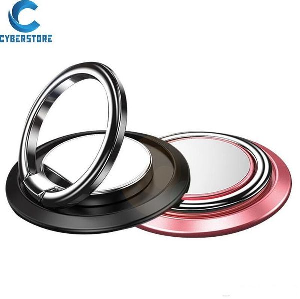 

cyberstore universal phone ring holder stand finger kickstand 360Â°rotation metal grip for magnetic car mount for iphone 11pro max x