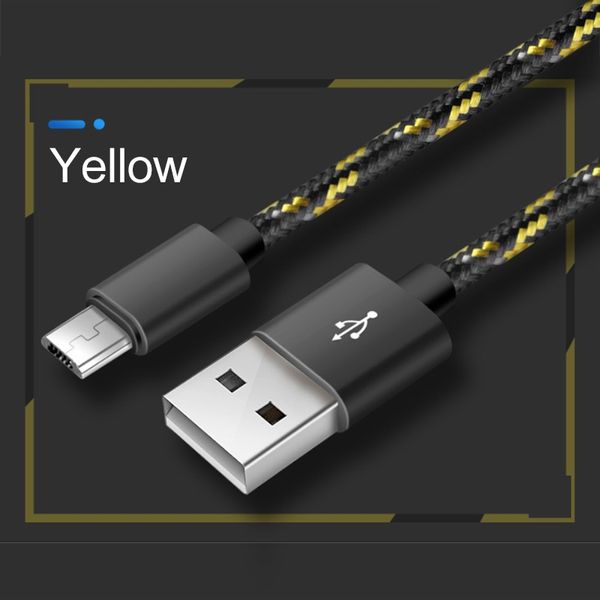

charge universal for android woven aluminum nylon 2a mobile phone charger charging date cable