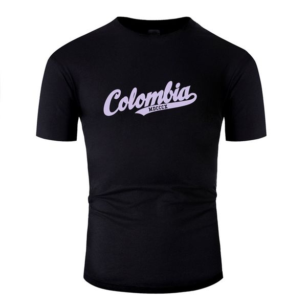 

personality colombia-plata tshirt for men cotton boy girl t shirts o neck female