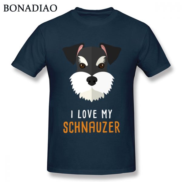 

summer man dog schnauzer t shirt for male cartoon pet tee camiseta