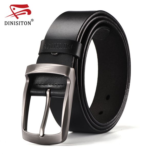 

dinisiton fashion belts cow genuine leather new men fashion classic vintage style male belts for men pin buckle ing, Black;brown