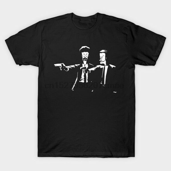 

beavis and butthead pulp fiction funny black t-shirt s-3xl