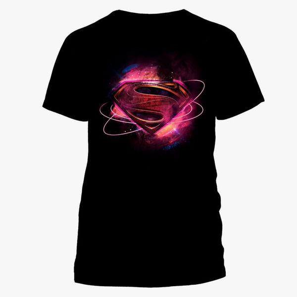 

official justice league superman movie logo t-shirt mens black s l new