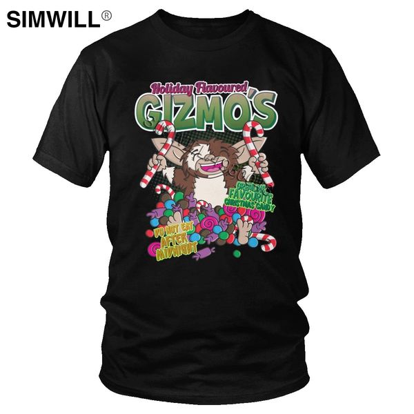 

men gremlins tshirt crazy gizmo old movie mogwai monster t shirt short sleeve cotton graphic t-shirt o-neck regular fit tee