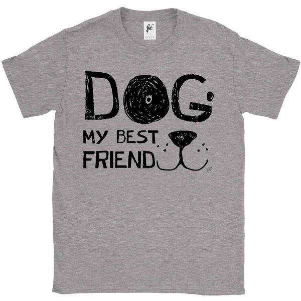 

2019 men fashion dog my friend smiling dog face mens t-shirt tee shirt