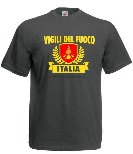 

2019 new tee shirt t-shirt shirt emblem firefighters pride italy fireman logo summer cotton t-shirt