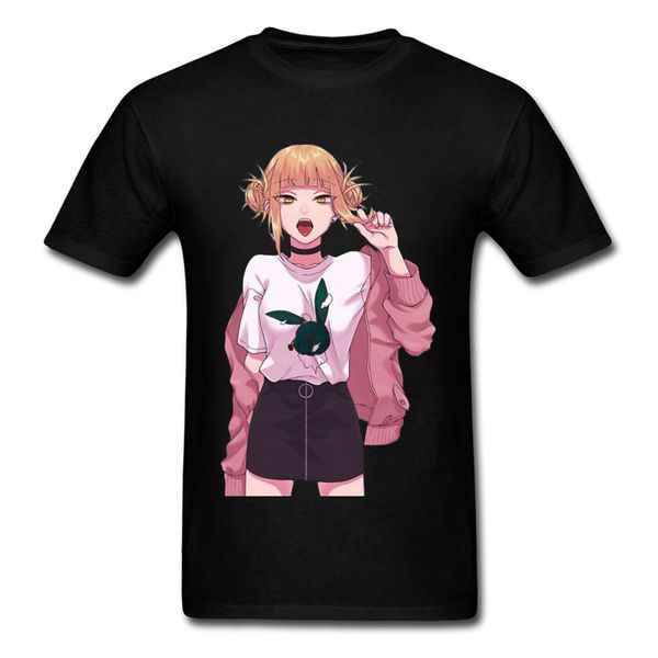 

my hero academia toga himiko t shirt kawaii waifu ahegao pin up boy tshirt summer camisa all might funny t-shirt boy christmas