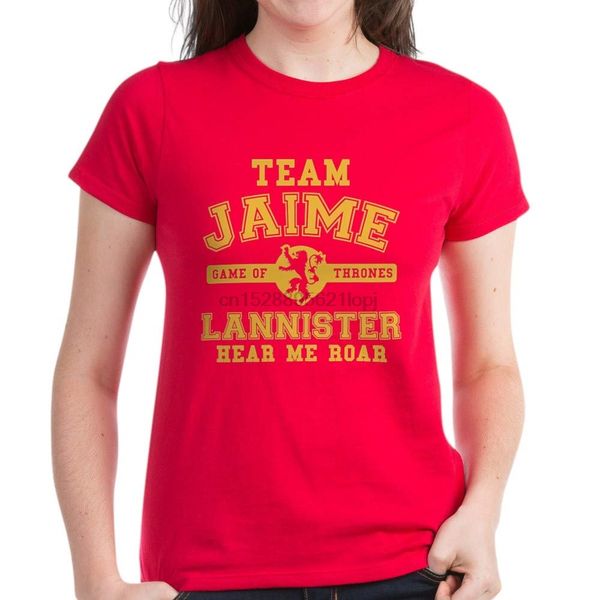 

cafepress team jaime lannister women's dark t cotton t-shirt