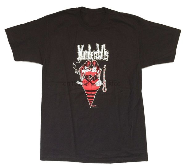 

murderdolls murderous vixens twins black t shirt new сыпучие размер top tee shirt