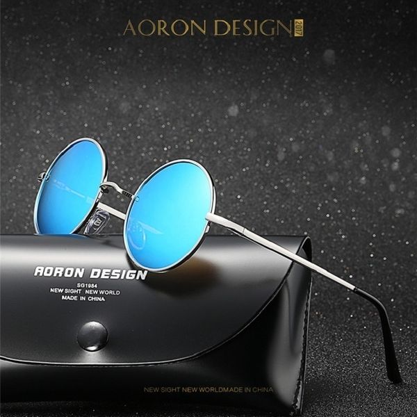 

sunglasses brand designer classic small polarized round men women vintage retro glasses driving sun glass zonnebril mannen dames, White;black