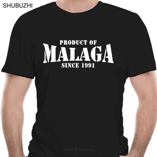 

product of malaga spain mens t-shirt place birthday gift year of choice cotton tshirt men summer fashion t-shirt euro size