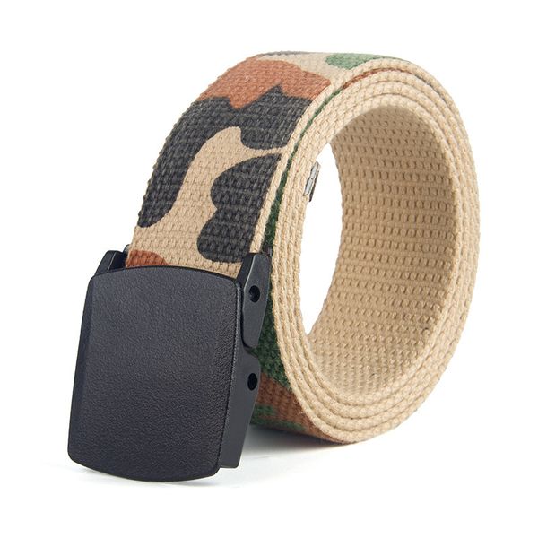 

унисекс холст пояса моды camouflage pattern холст пластиковые автоматическая пряжка мужские пояса tactics случайных мужчин и женщин, Black;brown