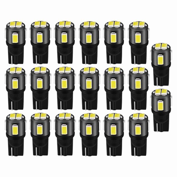 

20pcs t10 led canbus w5w 194 5630 smd auto led interior light for focus e90 e60 e87 w212 w211 car lights