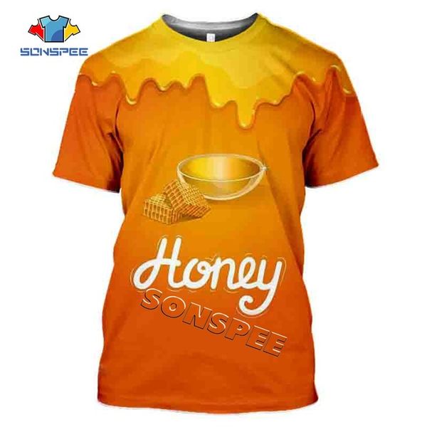 

summer insect bee print 3d print shirts plus size kawaii humor men clothing