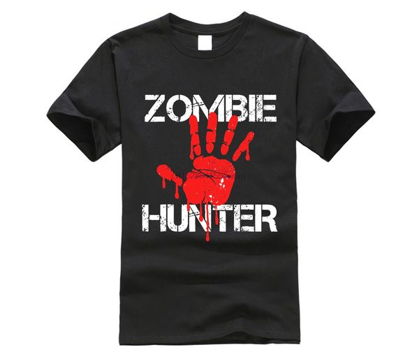 

zombie hunter t shirt halloween hunting blood hand outfit
