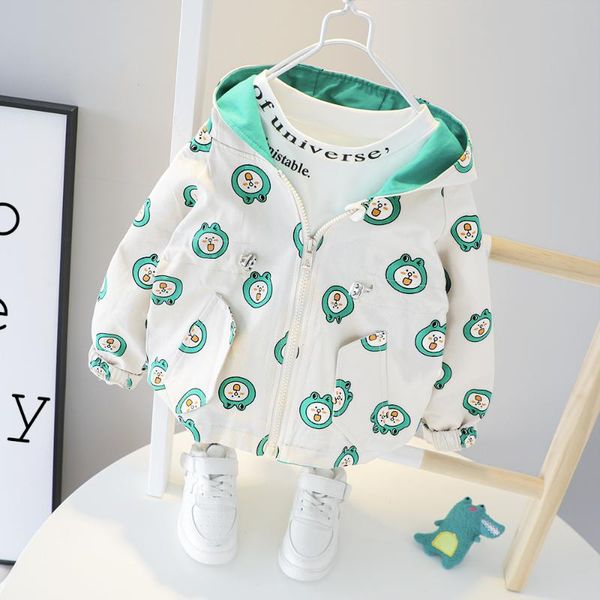 

boy's autumn new style cartoon kids' overcoat windbreaker 2020 girls autumn clothing korean-style windproof jacket coat on behal, Blue;gray