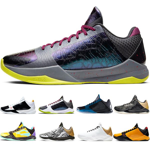 

новый mens basketball обувь 5 прото большая сцена bruce lee chaos dark night lakers фиолетовый 5s мужские кроссовки спортивные кроссовки раз