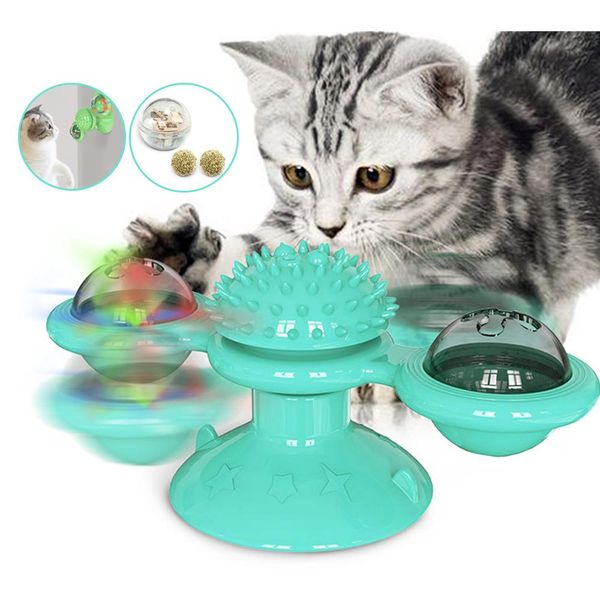 

for brush toy interactive interactive turntable cat cat puzzle pet training play brushs windmill massage cat hair toys bbygkk lipper