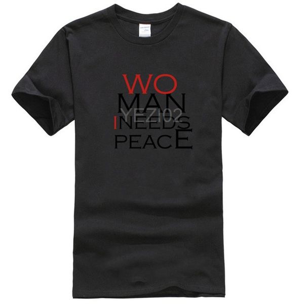 

woman i needs peace t-shirt men's short sleeve t-shir