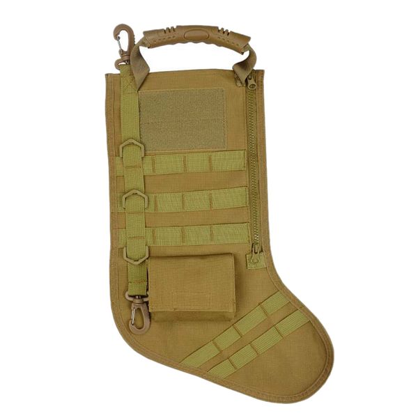 

christmas decorations stocking sock storage bag pouch holiday decoration xmas gift tan outdoor sports
