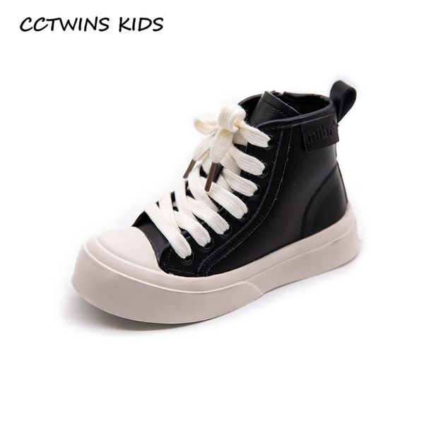 

cctwins kids shoes 2020 autumn children fashion short boots baby girl brand black boots boys genuine leather shoes mb185, Black;grey