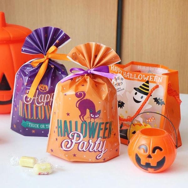 

gift wrap halloween candy bags cute bag trick or treat kids pumpkin bat boxes party decoration supplies 50pcs
