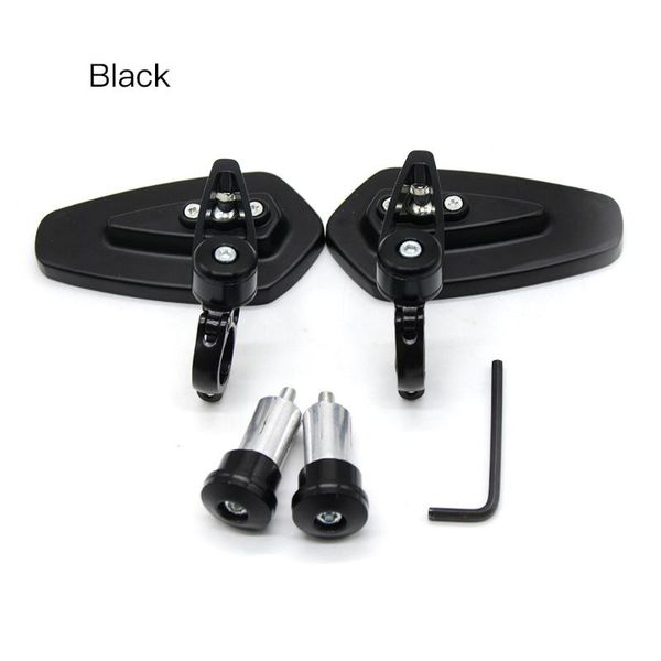 

2pcs 7/8" 22mm motorcycle mirrors bar end glass rear view motor handlebar end mirror safe racer motorcycle mirrors