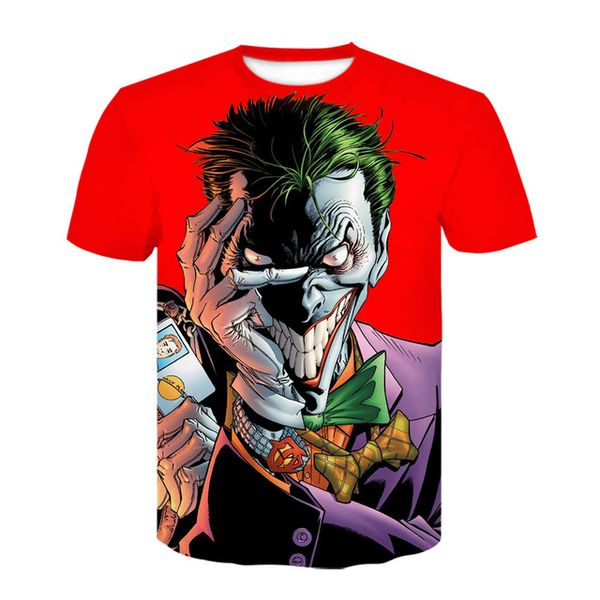 

it clown joker camiseta 3d print shirts kawaii comics aesthetic men clothing