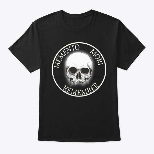 

men t shirt memento mori black goth tshirt women t-shirt