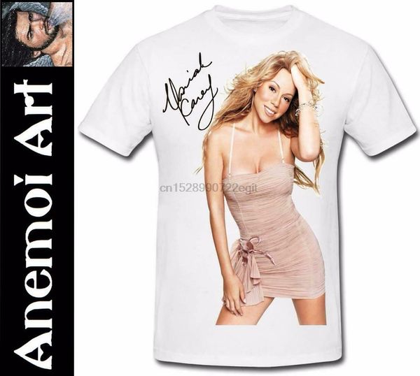 

t522 signed mariah t shirt tee t-shirt carey picture autograph secret santa