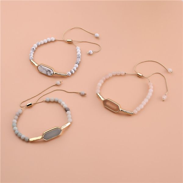 

bohemian beach cold wind natural stone bracelet woman beads bangle cold wind natural stone bracelet charm, Golden;silver