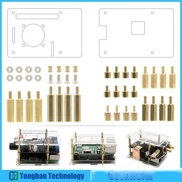 

computer & office universal raspberry pi hat case standoffs screws nuts diy kit, generic case kit for raspberry pi 4 model