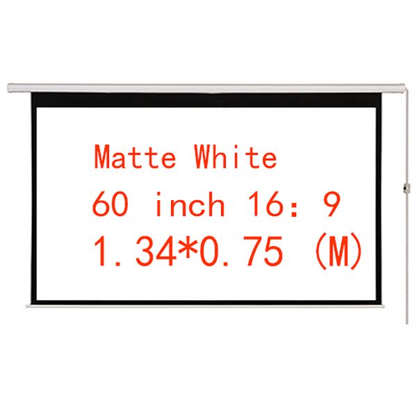 

projection screens thinyou 60 inch 16:9 electric curtains motorized screen with remote for led lcd dlp projector