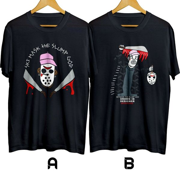 

ski маскировать спад god 2 утонуть в конструкторе рэпер футболка хлопок 100% размер сша 2020 новый с коротким рукавом повседневная футболка