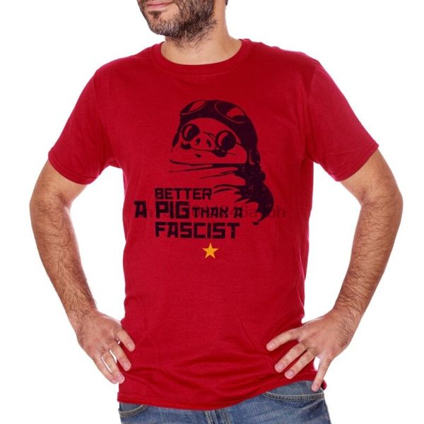 

cuc t-shirt porco rosso miyazaki antifa salvini di maio cartoon anime