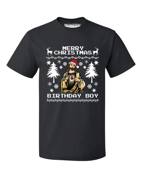 

merry christmas birthday boy jesus ment shirt funny xmas tee