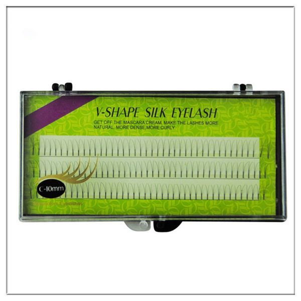 

1 pcs silk 0.10 thickness v shape flare eyelash extension by ing
