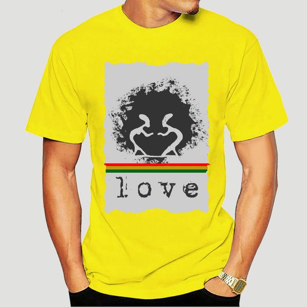 

мужчины футболка одна любовь регги серые футболки женщины тенниска-4270d