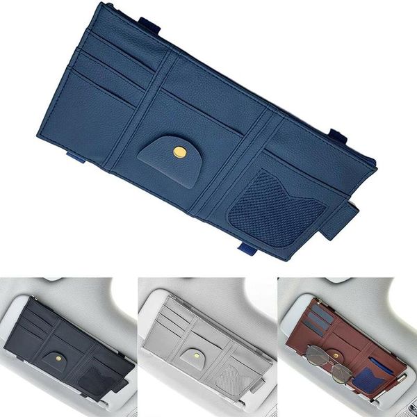 

new universal car auto visor organizer holder case for card glasses car accessories sun visor multifunctional storag bag