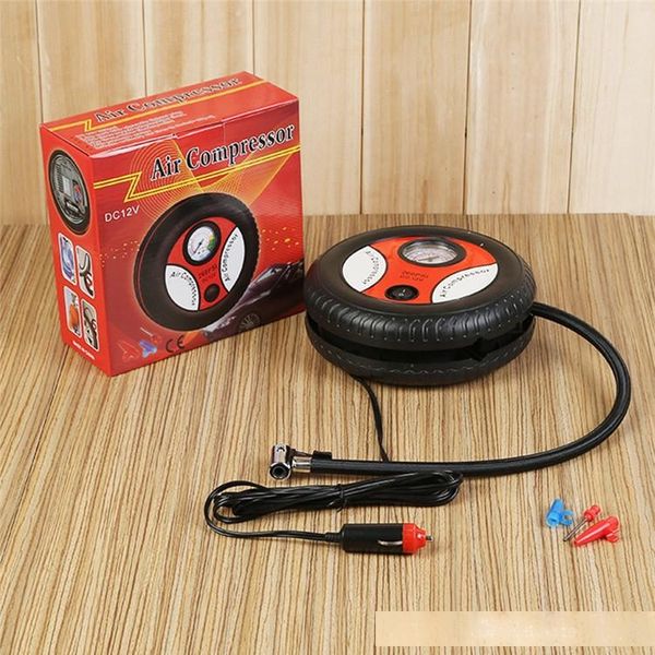 

2019 upgrade mini portable electric air compressor pump car tire inflator pump tool 12v 260psi fp9 shpping