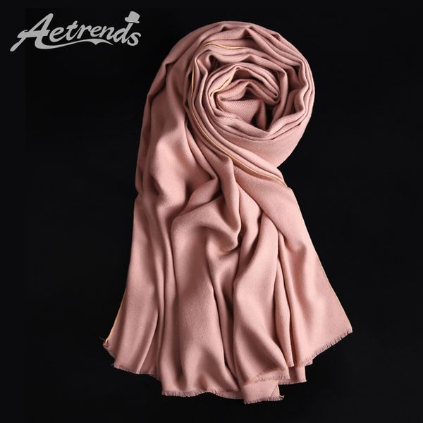 

scarves [aetrends] 2021 winter brand women cashmere feel scarf 16 colors for choice z-3983, Blue;gray