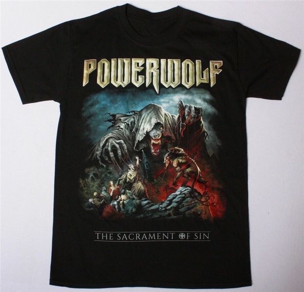 

powerwolf таинстве sin power metal heavy new black футболка vintage graphic tee shirt