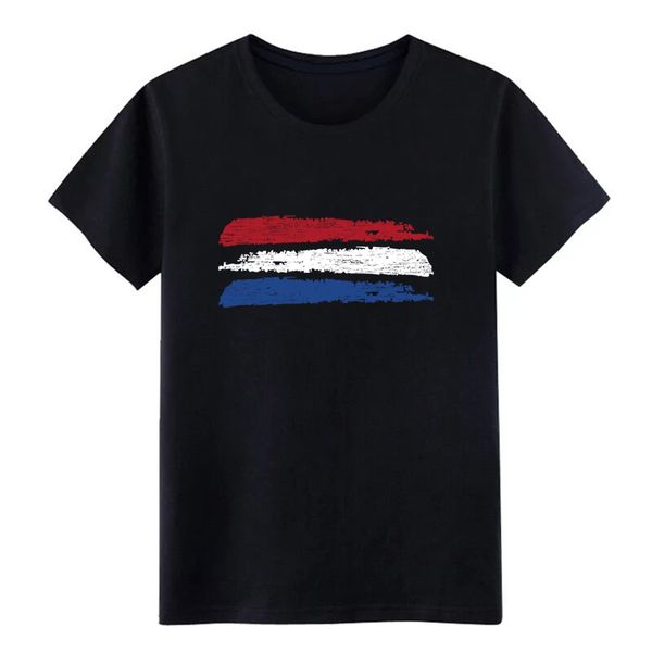

men's vintage retro brush flag netherlands holland t shirt create cotton s-3xl clothing anti-wrinkle new style vintage shirt
