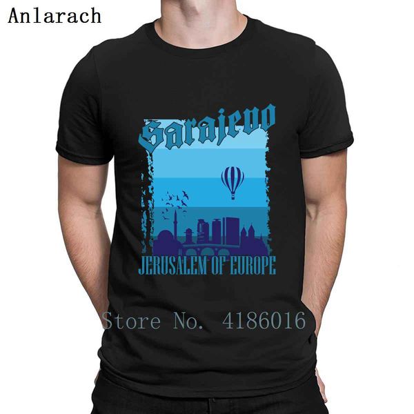 

sarajevo bosnia and herzegovina t shirt personalized breathable sunlight gents spring original cotton round collar shirt