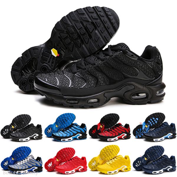 

tn plus running shoes mens white volt black metallic hyper blue oreo worldwide gradient breathable fashion sports sneakers trainers outdoor